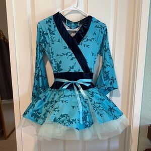 Blue Floral Kids Costume